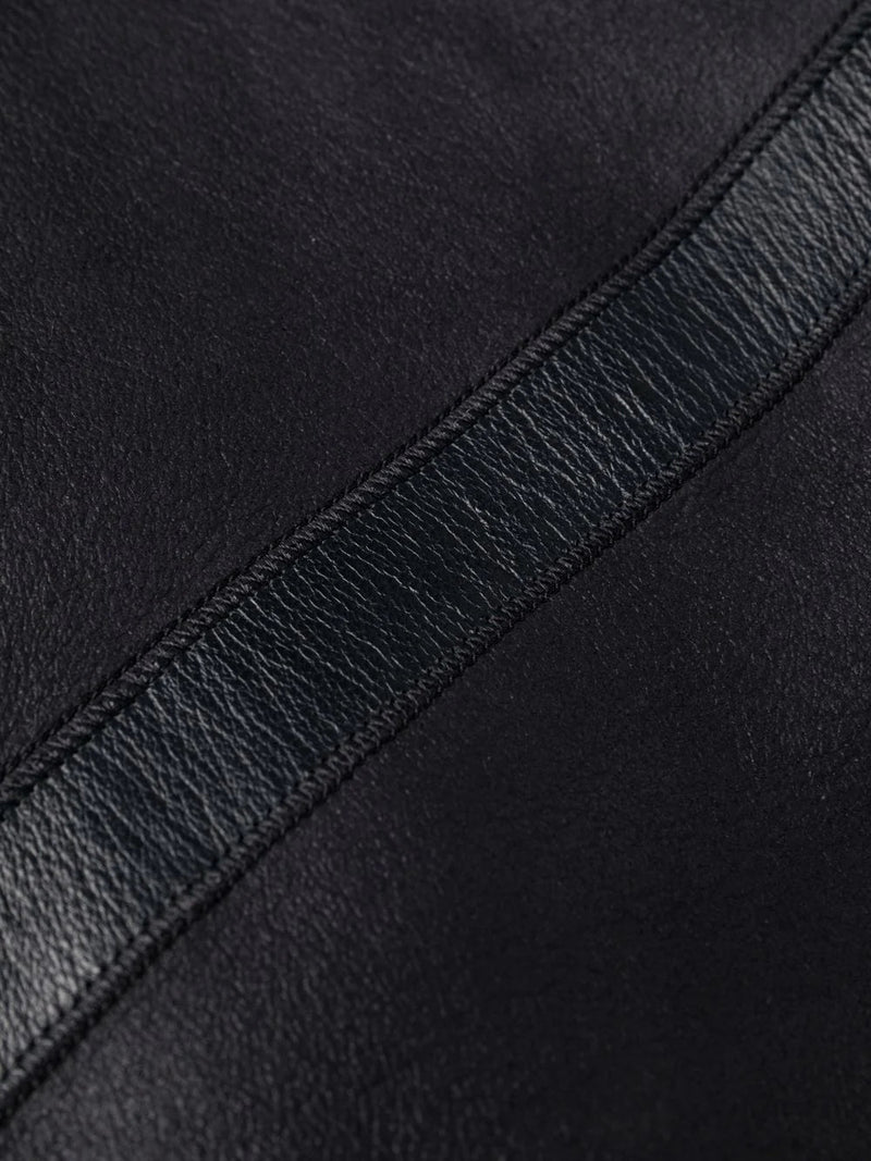 Liska shearling-lined leather coat - MYLISKAFASHION
