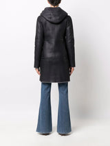 Liska shearling-lined leather coat - MYLISKAFASHION