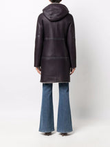 Liska shearling-lined leather coat - MYLISKAFASHION