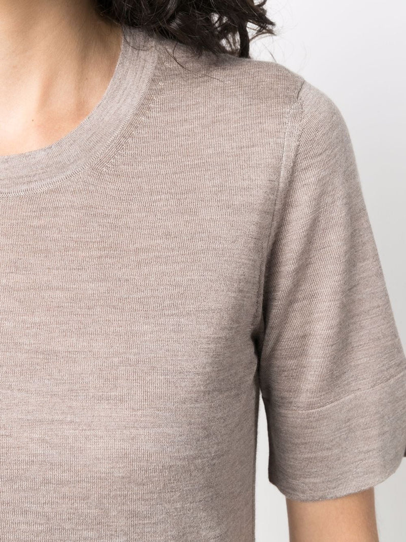 Liska silk cashmere-blend knitted top - MYLISKAFASHION