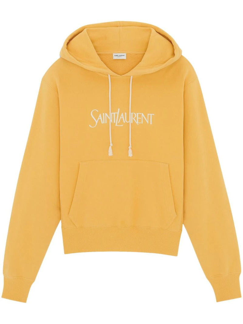 Saint laurent sales logo print hoodie