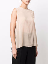 Maison Margiela cut-out detail sleeveless blouse - MYLISKAFASHION