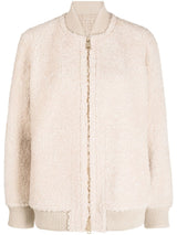 Manzoni 24 shearling zip-up jacket - MYLISKAFASHION