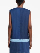 Marni colour-block sleeveless blouse - LISKAFASHION
