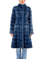 Mink Coat with Collar - MYLISKAFASHION