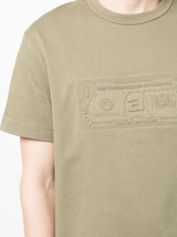 money-print short-sleeve T-shirt - LISKAFASHION