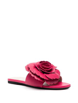 Nº21 floral-appliqué flat sandals - MYLISKAFASHION