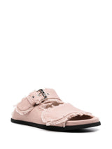 Nº21 frayed-edge buckled sandals - MYLISKAFASHION