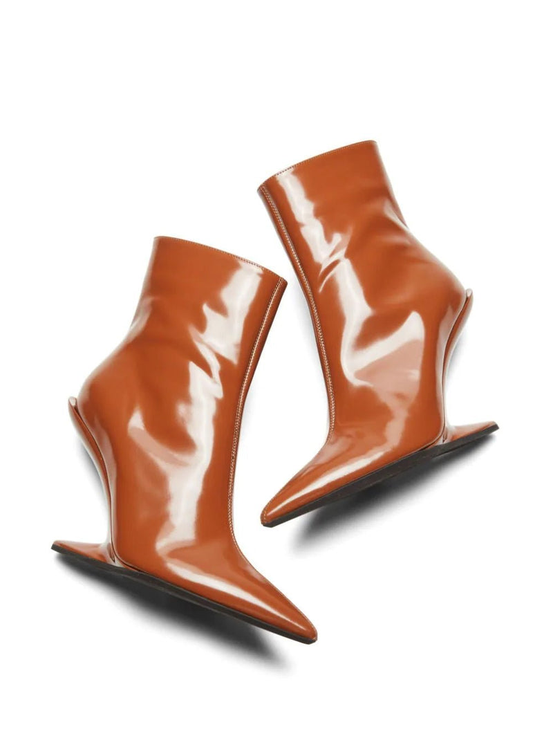Nº21 patent-finish leather ankle boots - MYLISKAFASHION