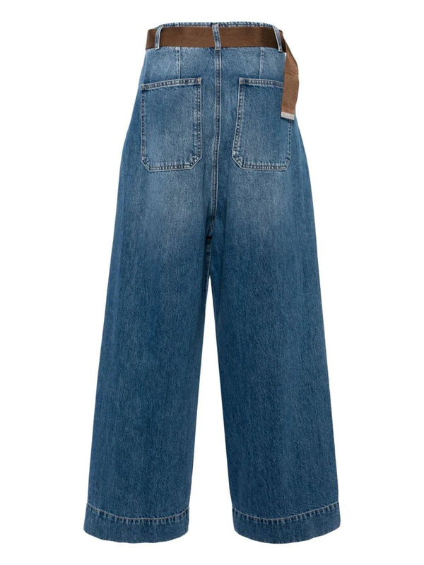 Plan C high-rise wide-leg jeans - LISKAFASHION