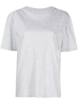 rubberised logo cotton T-shirt - LISKAFASHION