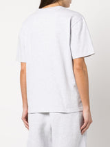 rubberised logo cotton T-shirt - LISKAFASHION