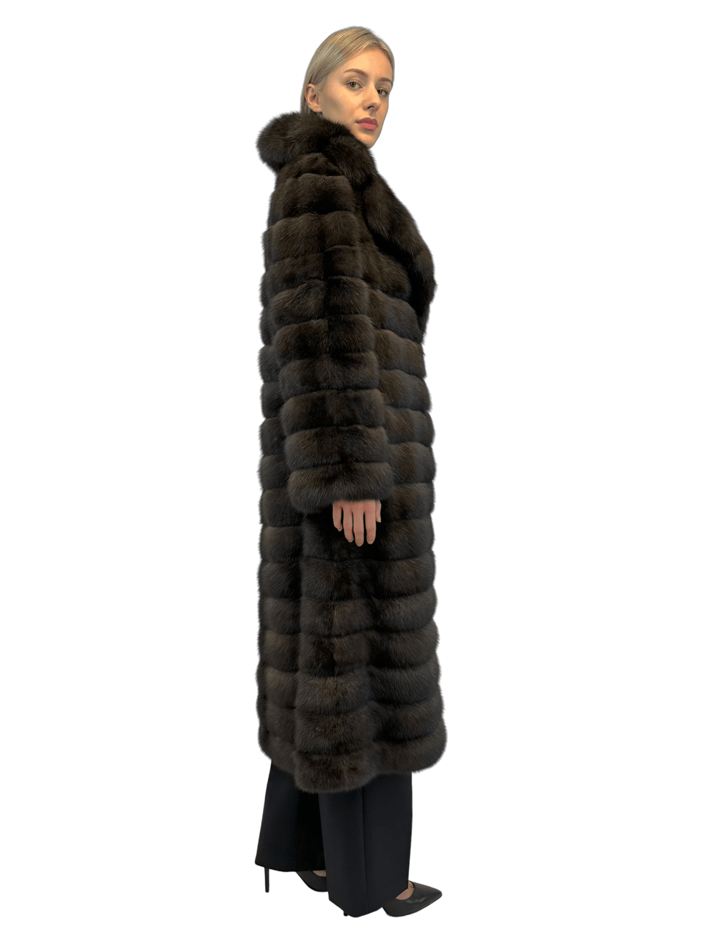 SABLE COAT WITH REVERS – LISKAFASHION
