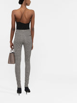 Saint Laurent check-patterned skinny trousers - MYLISKAFASHION