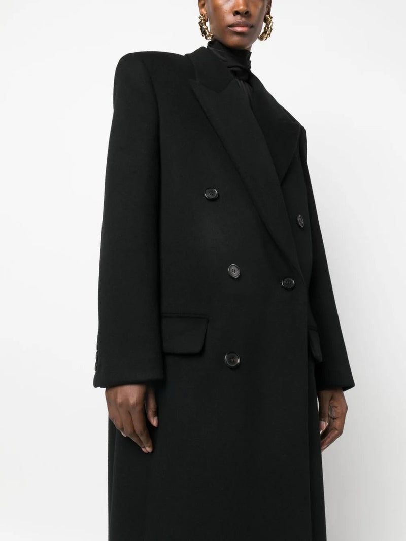 Saint Laurent double breasted wool coat LISKAFASHION