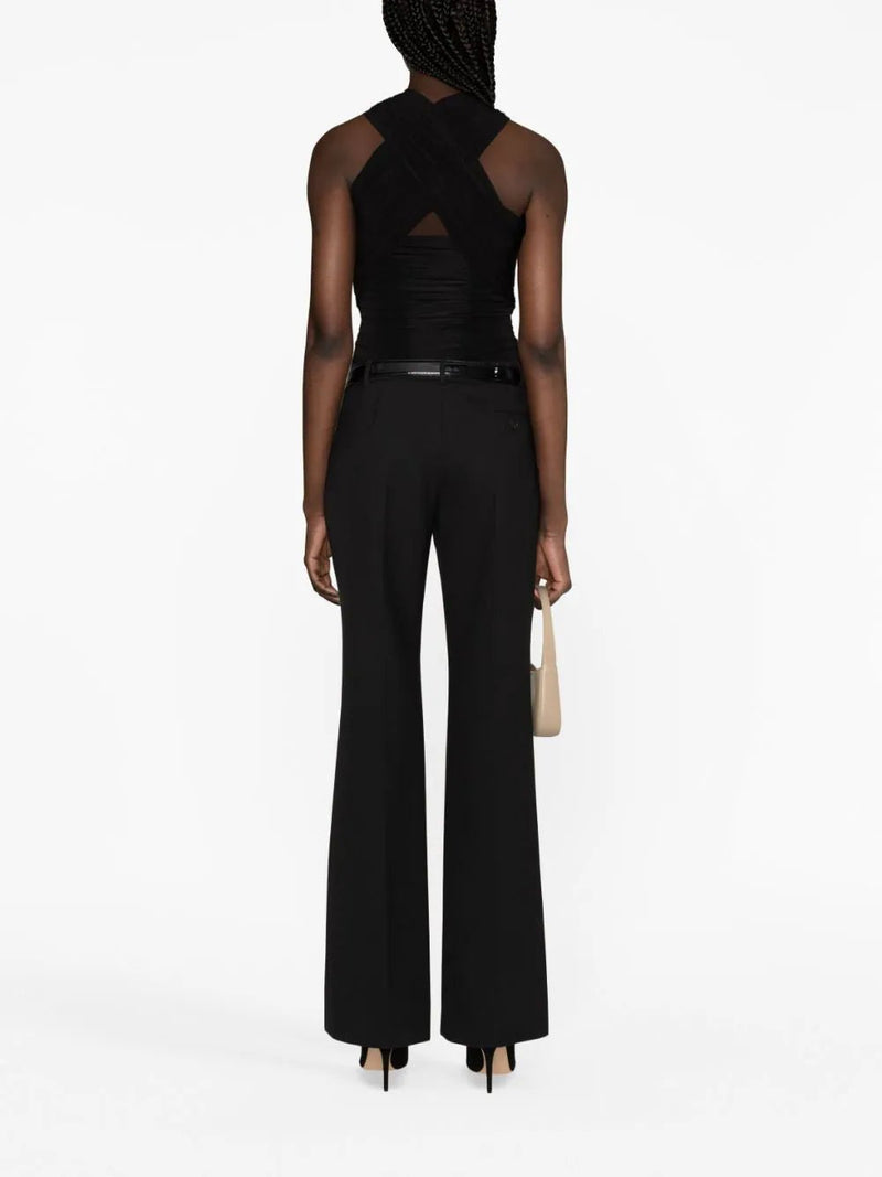 Saint Laurent halterneck ruched top - MYLISKAFASHION