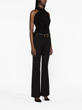 Saint Laurent halterneck ruched top - MYLISKAFASHION