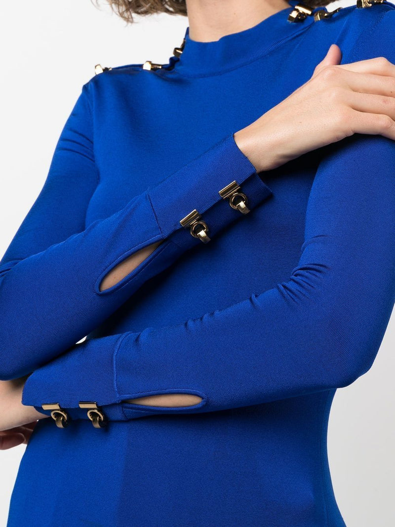 Saint Laurent hardware embellished undershirt top - MYLISKAFASHION