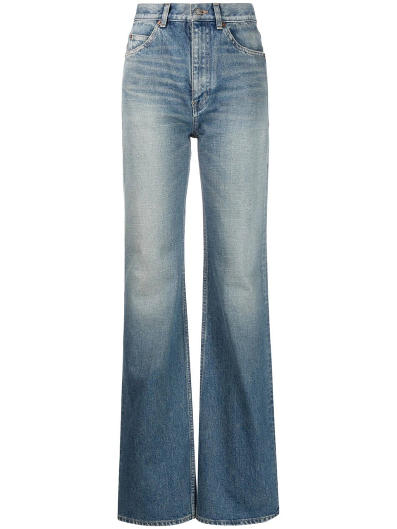Saint Laurent high-waist flared jeans - MYLISKAFASHION