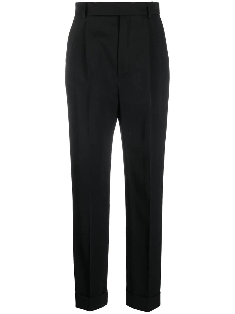 Saint Laurent high-waist tailored trousers - MYLISKAFASHION