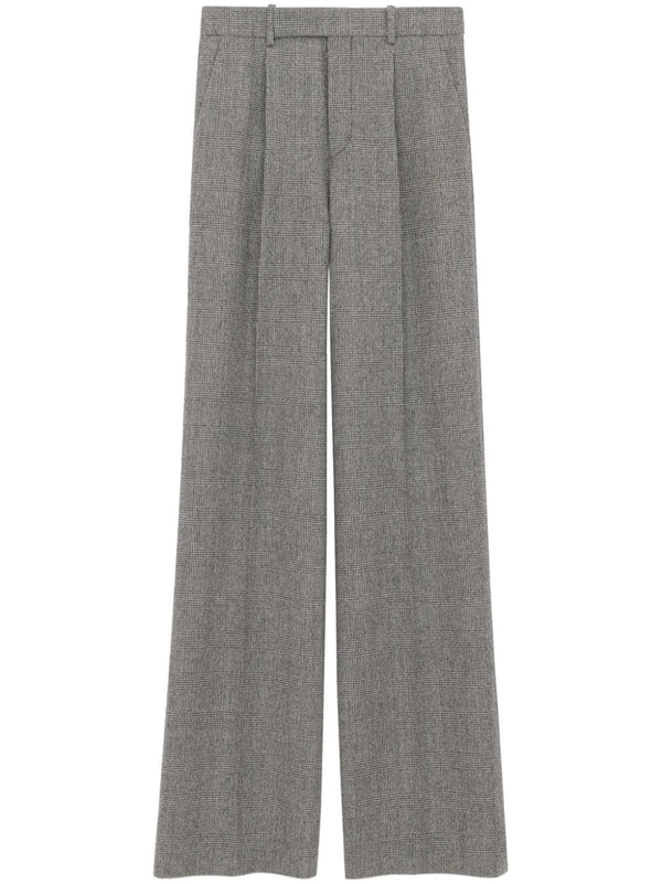 Saint Laurent straight-leg wool trousers - MYLISKAFASHION