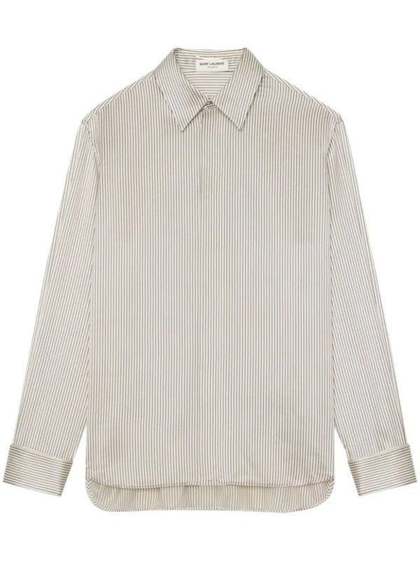 Saint Laurent striped silk shirt - LISKAFASHION