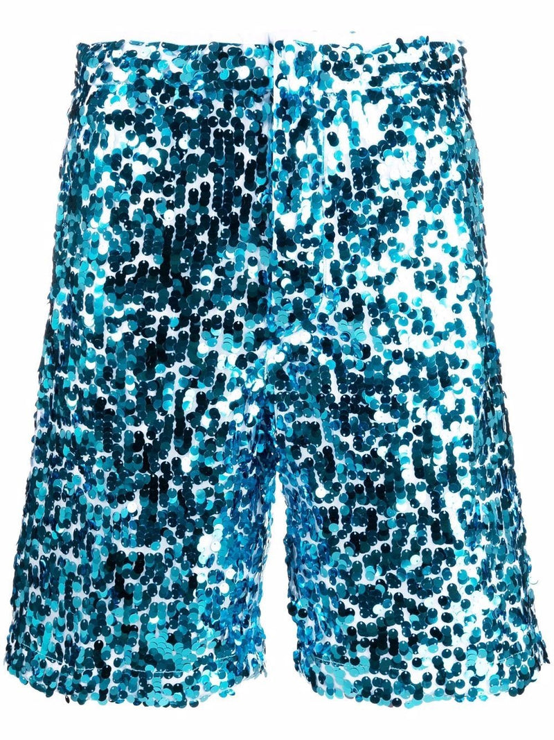 Sequinned Bermuda shorts - MYLISKAFASHION