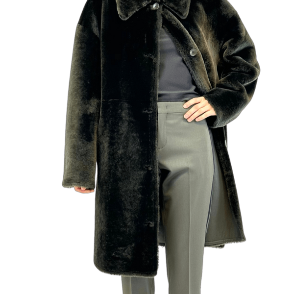 PELLICULE ペリキュールfront gather furcoat PELLICULE ペリキュールfront gather furcoat ジャケット・アウター
