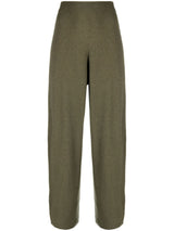 Soft Curved wool-blend trousers - LISKAFASHION