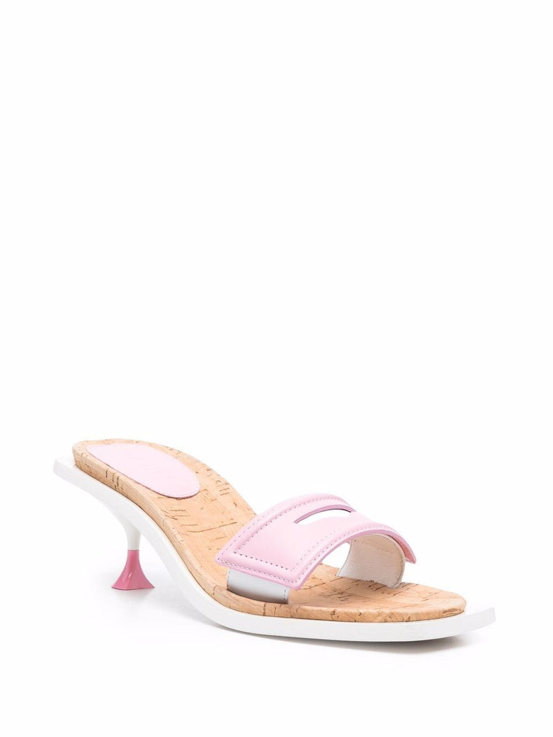 Square-toe leather sandals - MYLISKAFASHION