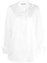 St. Agni open-back cotton shirt - MYLISKAFASHION