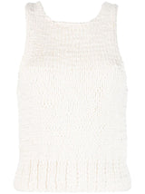 The Row open-knit sleeveless top - MYLISKAFASHION
