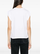TWINSET embroidered-logo sleeveless T-shirt - LISKAFASHION
