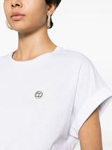 TWINSET logo-plaque cotton T-shirt - LISKAFASHION