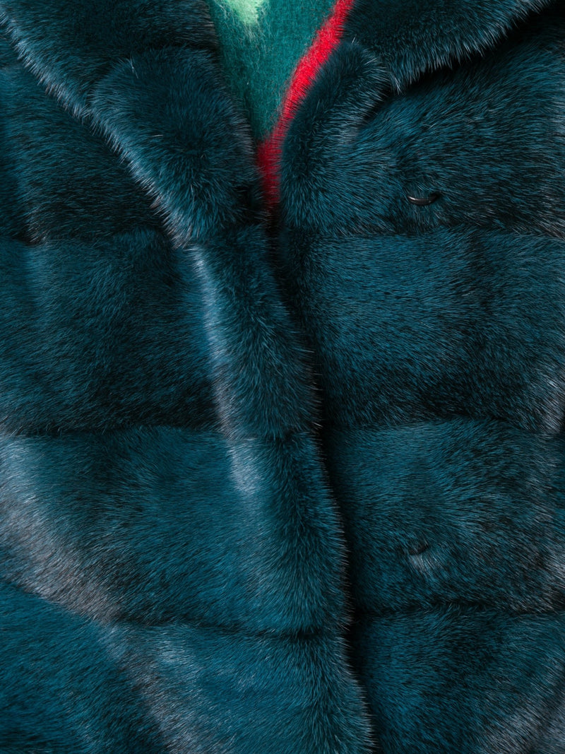 "VALENCIA" Mink Coat with Collar - MYLISKAFASHION