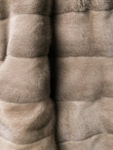 "VALENCIA" Mink Coat with Collar Short - MYLISKAFASHION