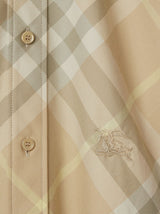 Vintage-check cotton shirt - LISKAFASHION