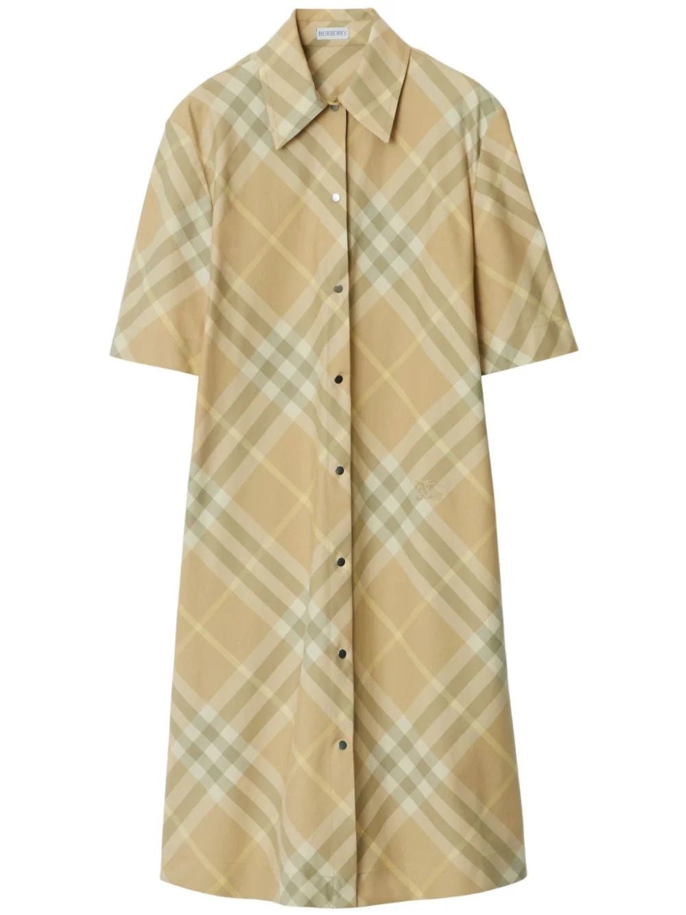 Burberry Vintage check cotton shirt dress LISKAFASHION